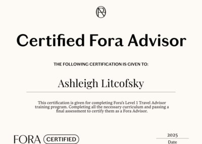 Travel Advisor Certification