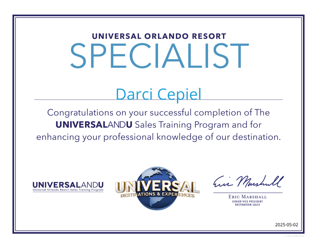 Darci Universal certified